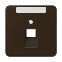 Крышка для ординарной телефонной и компютерной розетки UAE; коричневая, CD569-1NAUABR Крышка для ординарной телефонной и компютерной розетки UAE; коричневая, CD569-1NAUABR