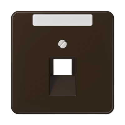 Крышка для ординарной телефонной и компютерной розетки  UAE; коричневая, CD569-1NAUABR