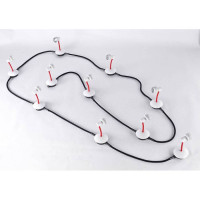 LUSSOLE BAY SHORE Трековый светильник, цвет основания - белый, плафон - металл (цвет - белый), 10x50W GU10, LSP-9818-10 LUSSOLE BAY SHORE Трековый светильник, цвет основания - белый, плафон - металл (цвет - белый), 10x50W GU10, LSP-9818-10