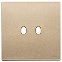 Vimar Накладка Vintage, 2 модуля на 2 выключателя, металл сатинированное золото, 22672.2.88