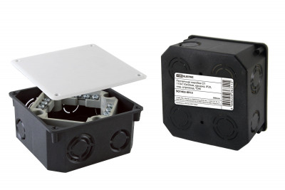 Распаячная коробка СП 110х110х50мм, крышка, IP20, инд. штрихкод, TDM Electric, SQ1402-0915