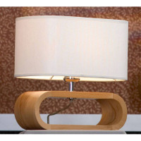 LUSSOLE Nulvi Настольная лампа, цвет основания - хром, плафон - ткань (цвет - белый), 1x60W E27, LSF-2114-01