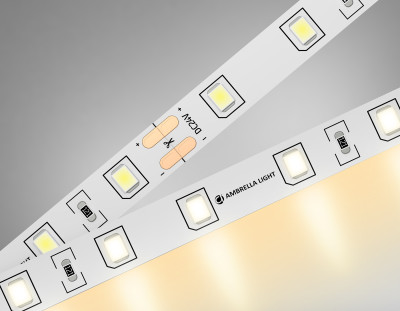 Светодиодная лента 24В 2835 60Led 6Вт/м 3000K IP20 5м, AMBRELLA LIGHT, GS3001