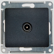 Glossa Розетка TV  одиночная 1Дб, антрацит
