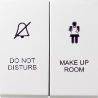 Двухклавишный выключатель в сборе для управления индикатором состояния номера в гостинице