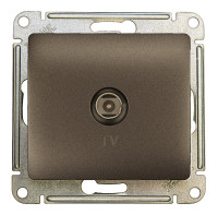 GLOSSA TV РОЗЕТКА оконечная 1DB, механизм, ГРАФИТ