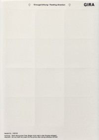 145800 Gira Поле для надписи для наружного домофона 1-местное