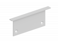 Donel,Боковая  глухая заглушка для профиля DN18512 Цвет:Белый матовый RAL9003,Серия:DN8ALE, DNCAP18512RAL9003