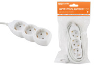 Удлинитель бытовой  У03  3 гнезда, 5метров, с заземлением ПВС  3х1мм2  16А/250В TDM Electric, SQ1303-0002