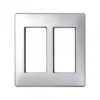 Simon Cima 500 Алюминий Рамка с суппортами на 2 модуля, 164х30х135мм, 9мм, 51010102-033