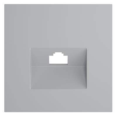 Накладка для розетки компьютерной RJ45 кат.6, S70 (серый), VLS001316