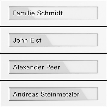 5534902 Gira Модуль кнопок вызова System 106 4-клав.