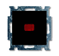 ABB BJB Basic 55 Шато (чёрн) Переключатель 1-клавишный с подсветкой и N-клеммой ABB BJB Basic 55 Шато (чёрн) Переключатель 1-клавишный с подсветкой и N-клеммой