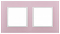 ЭРА 14-5102-30 Elegance Розовый/белый Стекло Рамка 2-ая