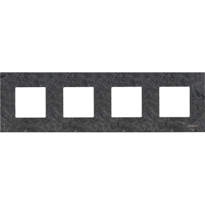 N2274 PZ - Рамка 4-постовая, серия Zenit, натуральный сланец - 2CLA227400N2201