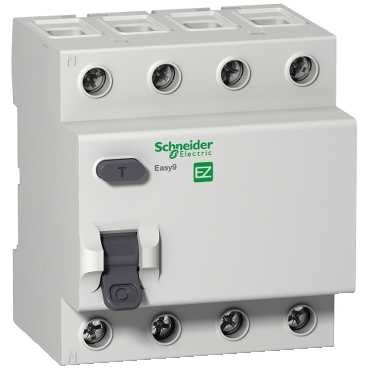 EZ9R54440 - ДИФ. ВЫКЛ. НАГРУЗКИ EASY 9 4П 40А 100мА AC, Schneider Electric