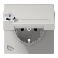 SCHUKO-розетка с крышкой  и замком, LS1520NAKLSLLG