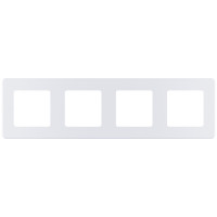 Legrand Рамка 4 поста - Legrand Inspiria - жемчуг, 673966