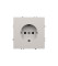 Розетка встраиваемая VOLTUM S70 с заземлением 16А, (белый матовый), VLS040102