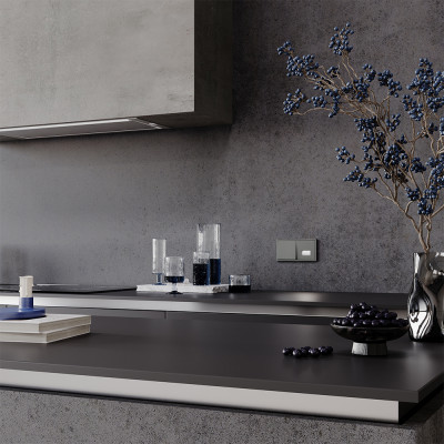 Подсветка светодиодная встраиваемая VOLTUM S70, (титан), VLS070606