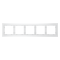 Рамка стеклянная VOLTUM S70 на 5 постов, (белый,матовый,стекло), VLS110502