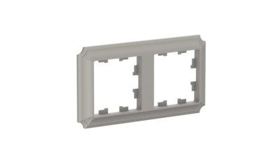 ATN100502 - ATLASDESIGN ANTIQUE 2-постовая РАМКА, универсальная, ШАМПАНЬ, Systeme Electric