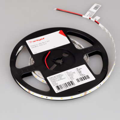 Лента UL-A60-8mm 24V Warm3000 (7.2 W/m, IP20, 5m) (Arlight, 7 лет), 044055