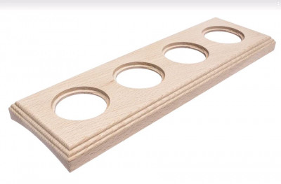 Bironi Рамка 4 постовая для скрытого монтажа (Натурэль на бревно 240мм), BF4C24-640-10