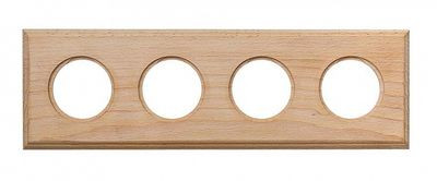 BIRONI Шедель Бук Натурэль Рамка 4-ая на бревно 240мм (скрытый монтаж), BF4C24-640-10