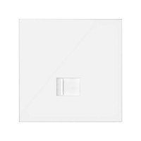 Simon 10020106-230 Кит 1 пост, фронт. Накладка на 1 розетку RJ45 цвета белый матовый S100