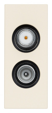 Vimar Розетка TV-RD-SAT концевая с 2 выходами конопляная, 30302.01C