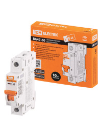 Авт. выкл. ВА47-60 1Р  6А 6кА х-ка С TDM Electric, SQ0223-0073
