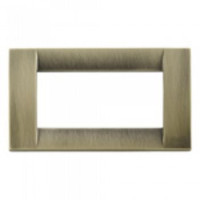 Vimar Накладка для 4 модулей металл античная латунь, 16734.37