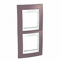 MGU6.004V.876 - UNICA ХАМЕЛЕОН РАМКА 2-постовая, вертикальная, БЕЛЫЙ/ ЛИЛОВЫЙ