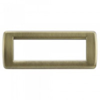 Vimar Накладка для 6 модулей RONDO металл античная латунь, 16756.37