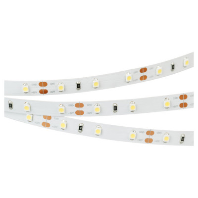Светодиодная лента RT-A60-8mm 12V Warm2700 (4.8 W/m, IP20, 2835, 5m) (Arlight, 4.8 Вт/м, IP20), 010597(2)
