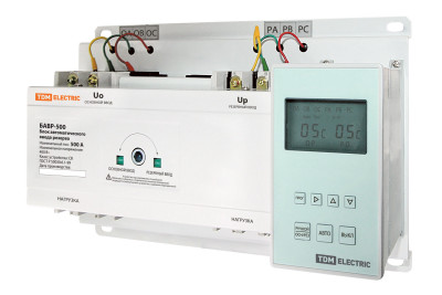 Блок автоматического ввода резерва БАВР 3П 500/500А TDM Electric, SQ0743-0006