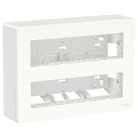 UNICA SYSTEM+ БЛОК открытой установки 2х4 АНТИБАКТЕРИАЛЬНЫЙ UNICA SYSTEM+ БЛОК открытой установки 2х4 АНТИБАКТЕРИАЛЬНЫЙ