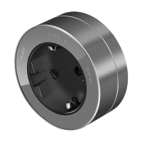 Розетка 2К+З круглая 16А/250В Графит Розетка 2К+З круглая 16А/250В Графит