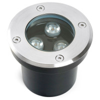 Светильник тротуарный, 3W, AC12-24V, 4000К, D100*H80mm, внутренний диаметр: 70mm, IP67, SP4111, Feron 48345