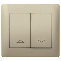 Legrand Выключатель жалюзи, цвет - титан,   серия Galea Life