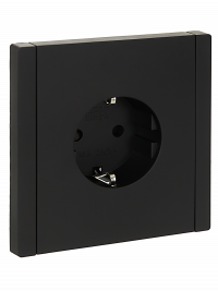 FORTE&PIANO Роз. с з/к з/ш в/к 16А FP115 чер. IEK, FP-R14-16-K02