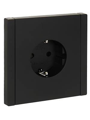 FORTE&PIANO Роз. с з/к з/ш в/к 16А FP115 чер. IEK, FP-R14-16-K02