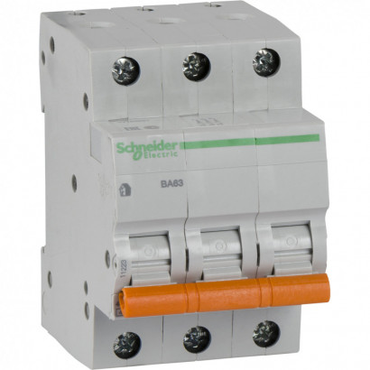 Schneider Electric Домовой ВА63 Автоматический выключатель 3P 16A (C) 4.5kA