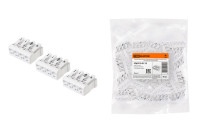 Клемма пружинная соединительная КСПн4-2L+N+PE, 16 A, с монтажной ножкой TDM Electric, SQ0510-0113