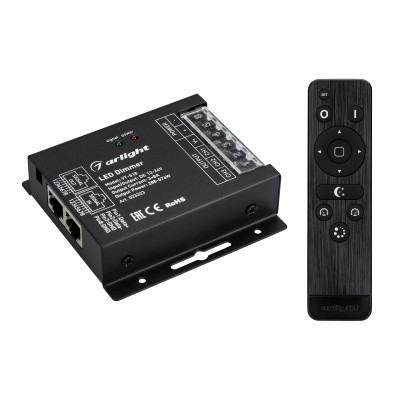 Диммер VT-S18-3x8A (12-24V, ПДУ Стик 12кн, RF) (Arlight, IP20 Металл, 3 года), 023323