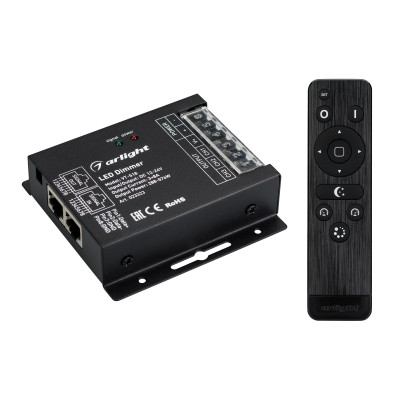 Диммер VT-S18-3x8A (12-24V, ПДУ Стик 12кн, RF) (Arlight, IP20 Металл, 3 года), 023323