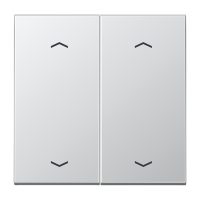 Клавиша для KNX кнопки, 2 группы с символами «стрелки»; металл; алюминий, AL102P