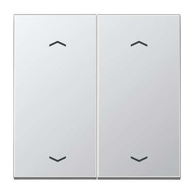 Клавиша для KNX кнопки, 2 группы с символами «стрелки»; металл; алюминий, AL102P