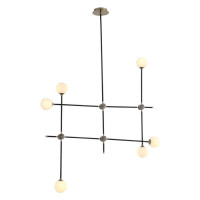 ST LUCE SL429.403.06 Светильник подвесной ST-Luce Черный, Золото/Белый G9 6*5W